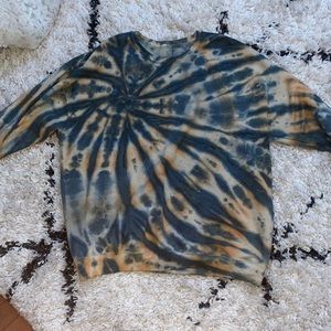 Urban Renewal Recycled Monochrome Tie-Dye Crew Neck Sweatshirt